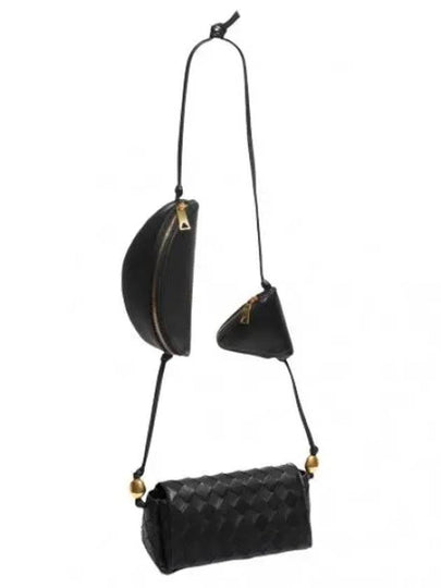 Pouch On Strap Cross Bag Black - BOTTEGA VENETA - BALAAN 2