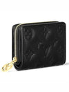 Women's Lou Monogram Lambskin Half Wallet Black - LOUIS VUITTON - BALAAN 4