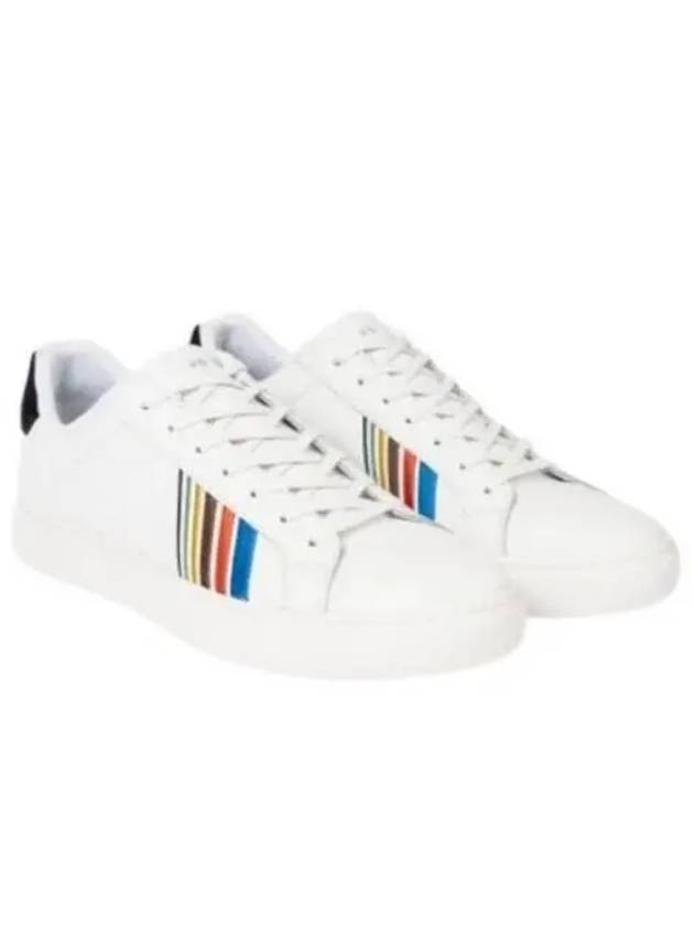 Rex Sports Striped Leather Low Top Sneakers White - PAUL SMITH - BALAAN 2