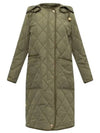 Parkgate Logo Quilted Hooded Padding Khaki - BURBERRY - BALAAN 2