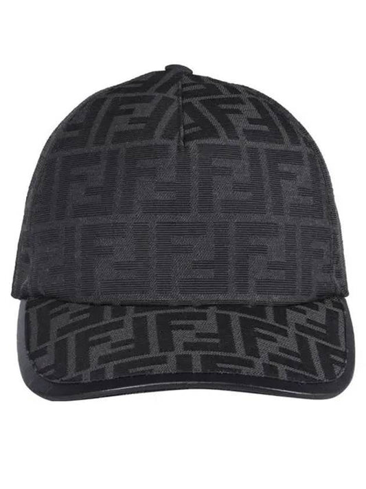 FF Monogram Ball Cap Black - FENDI - BALAAN 1