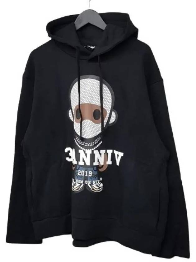 NCW19253 009 Hooded Sweatshirt Black - IH NOM UH NIT - BALAAN 3