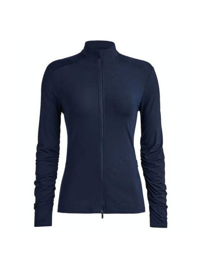 Women's Featherweight Silky Tech Nylon Full Zip Jacket Navy - G/FORE - BALAAN 2