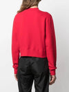 Bear Crop Sweatshirt Red Women s PWBA016S21FLE001 2560 - PALM ANGELS - BALAAN 5