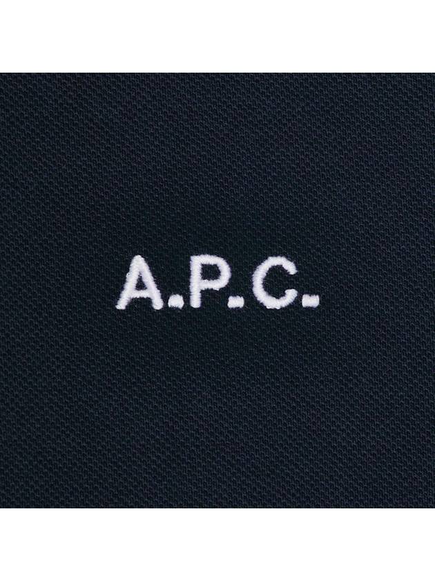 Carter Cotton Polo Shirt Navy - A.P.C. - BALAAN 4