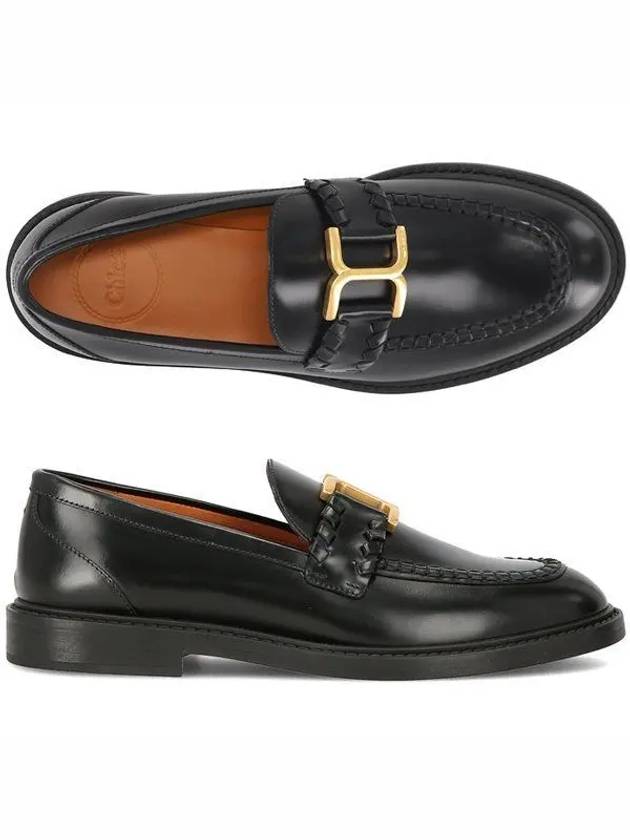 Marcie Calfskin Loafers Black - CHLOE - BALAAN 2