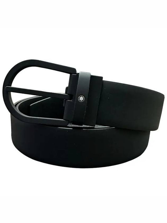 Strap Leather Belt Black - MONTBLANC - BALAAN 2