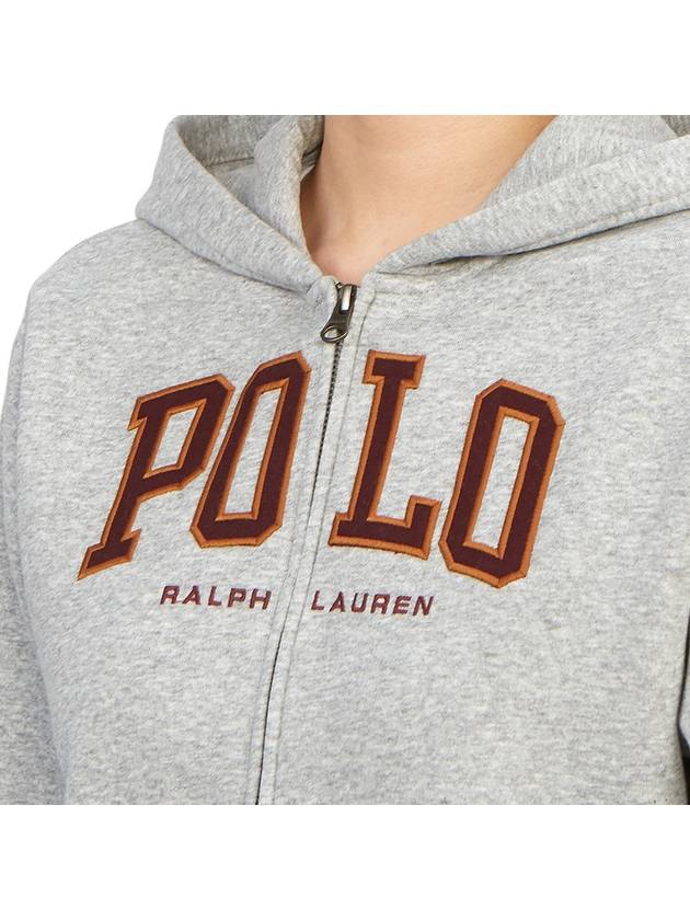 Kids brushed hood zip up 323919514001 GRAY Adults can wear - POLO RALPH LAUREN - BALAAN 7