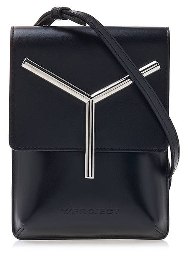 Y Project Logo Pouch WBAG15S24 BLACK SILVER - Y/PROJECT - BALAAN 1