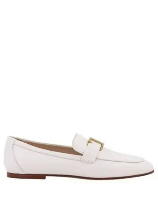 T Timeless Leather Loafers White - TOD'S - BALAAN 2