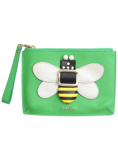 Muvail Honey Bee Yellow Green Mini Pouch Bag - MUVEIL - BALAAN 1