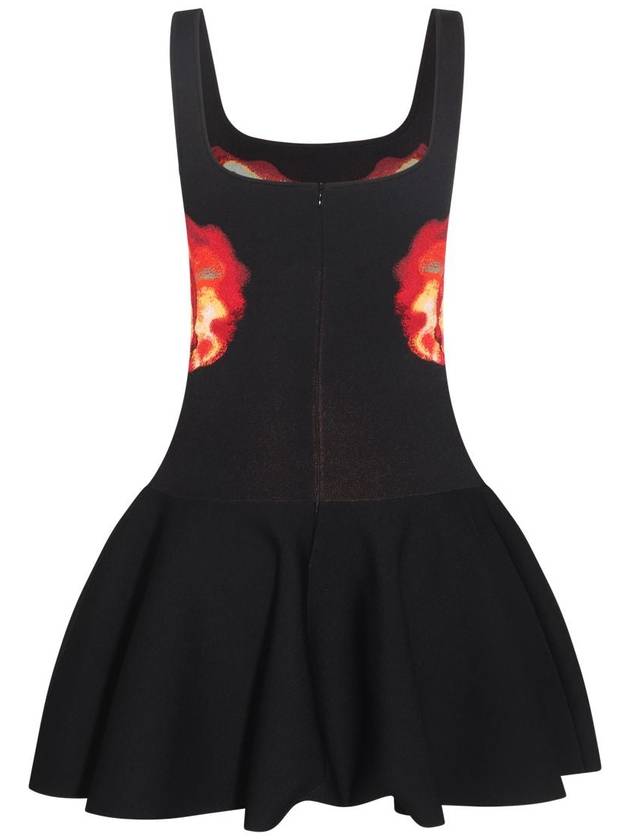 23 fw Black Multicolor Viscose Blend Dress 758519Q1A6G1160 B0480490167 - ALEXANDER MCQUEEN - BALAAN 3