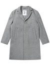 Cashmere Blend Chester 3 Button Single Coat Grey - SOLEW - BALAAN 2