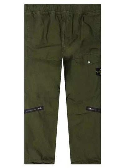 Wappen Logo Cotton Cargo Pants Olive Green - STONE ISLAND - BALAAN 2