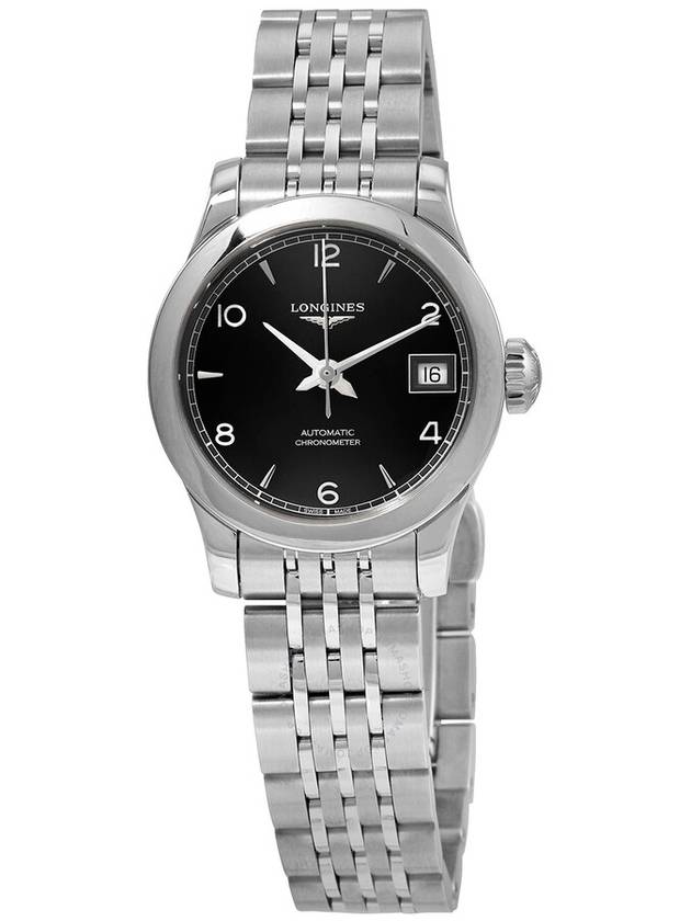 Longines Record Automatic Black Dial Ladies Watch L23204566 - LONGINES - BALAAN 1