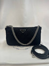 Pocono Quilted Mini Chain Shoulder Bag Black 1BH026 - PRADA - BALAAN 9