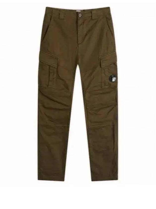 Stretch Sateen Ergonomic Lens Double Cargo Straight Pants Ivy Green - CP COMPANY - BALAAN 2