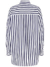 Striped Cotton Shirt White - BOTTEGA VENETA - BALAAN 4