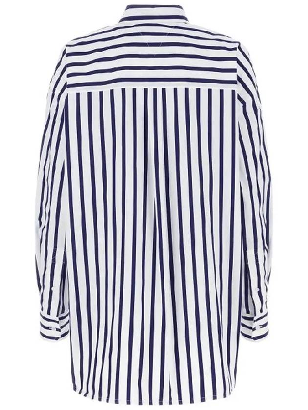 Striped Cotton Shirt White - BOTTEGA VENETA - BALAAN 4