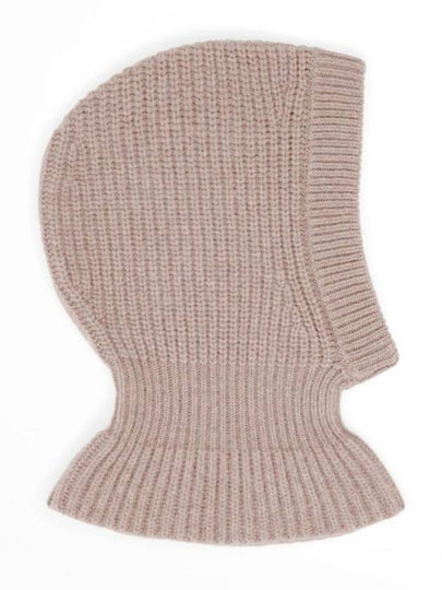 Lambswool Ribbed Knit Balaclava Beige - LEMAIRE - BALAAN 2