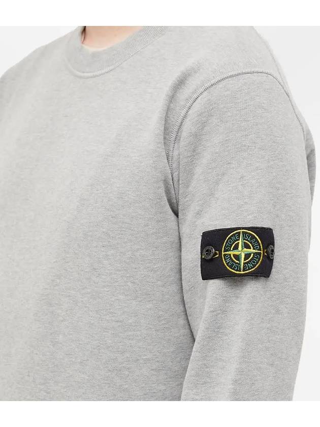 Wappen Patch Crew Neck Sweatshirt Grey - STONE ISLAND - BALAAN 3