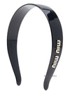 Plexiglas Headband Black - MIU MIU - BALAAN 3