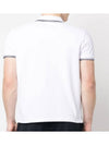 Logo Patch Short Sleeve Polo Shirt White - MONCLER - BALAAN 5