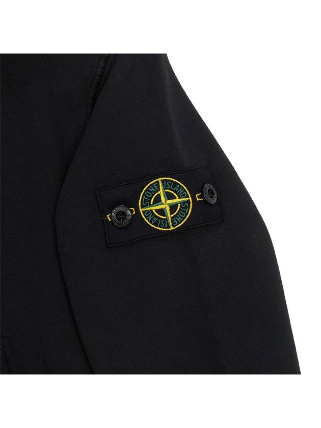 Kids Wappen Patch Zip-Up Hoodie Black - STONE ISLAND - BALAAN 6