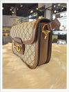 Horsebit 1955 GG Supreme Shoulder Bag Brown - GUCCI - BALAAN 3