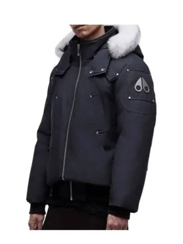 BALLY ballistic fur hood down padding navy M32MB000S - MOOSE KNUCKLES - BALAAN 1