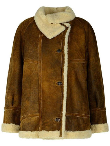 Salvatore Santoro Brown Leather Sheepskin Jacket - SALVATORE SANTORO - BALAAN 1