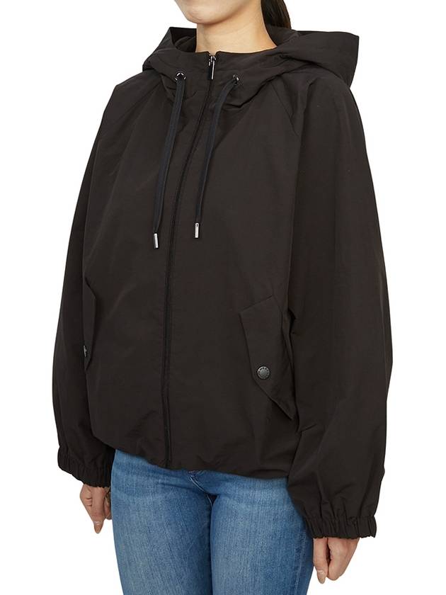 Pariseo Hooded Windbreaker Black - MAX MARA - BALAAN 4