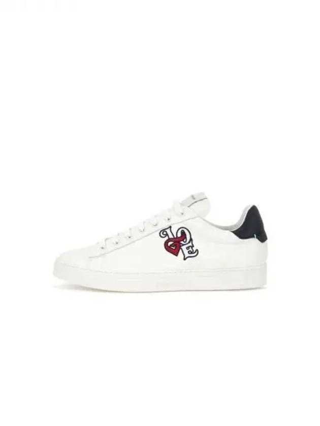 Men s Embroidered Love Sneakers Off White 271256 - EMPORIO ARMANI - BALAAN 1