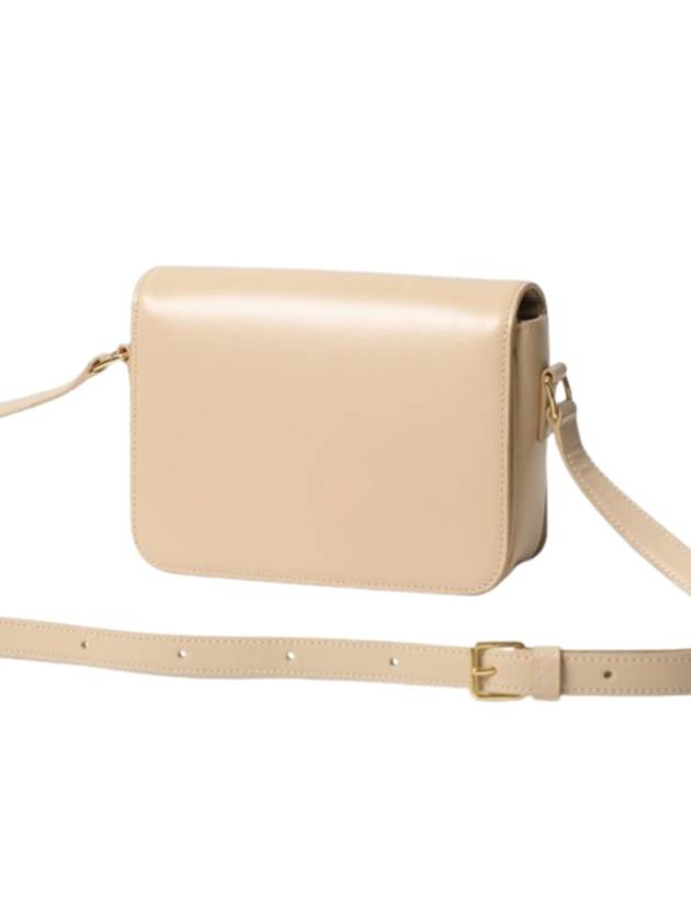 Teen Triomphe Shiny Calfskin Cross Bag Nude Light Beige - CELINE - BALAAN 4