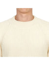 Logo Patch Basic Knit Top Ivory - AMI - BALAAN 7