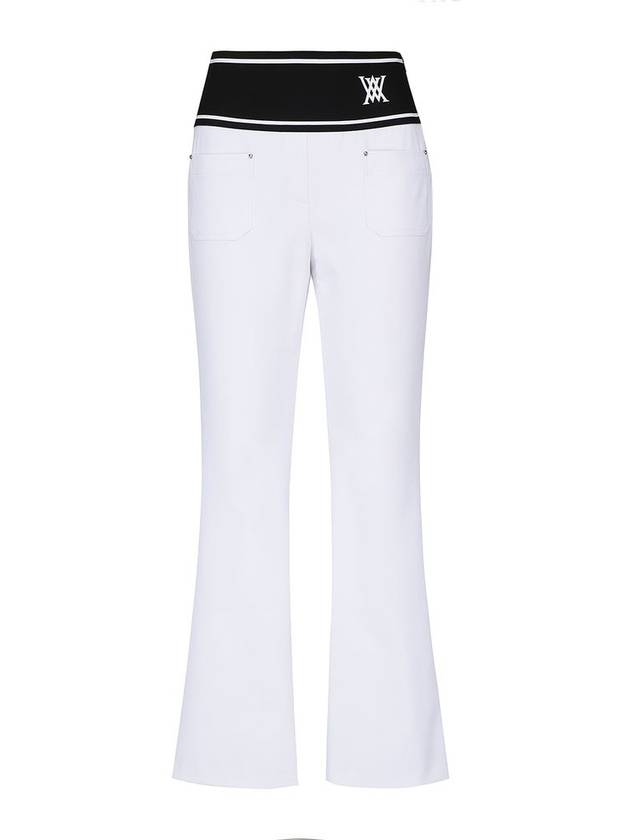 Official WOMEN LOGO BAND BOOTCUT LONG PANTS - ANEWGOLF - BALAAN 1