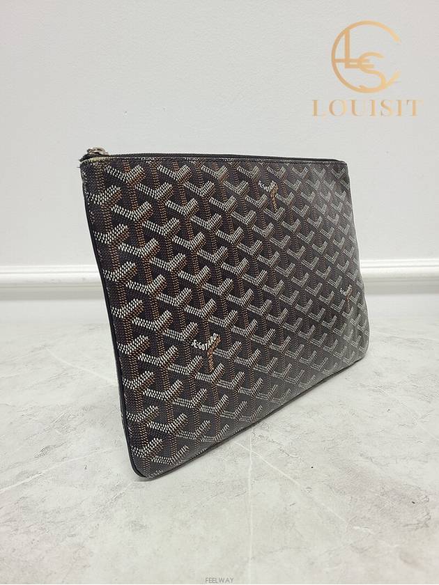 Used luxury goods Lewis It MM Black Senna clutch bag - GOYARD - BALAAN 3