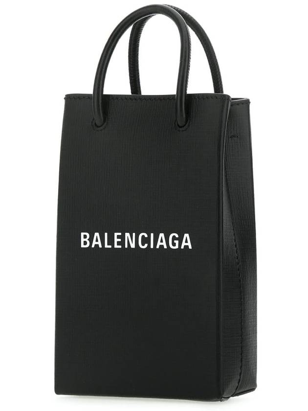 Logo Print Phone Holder Small Cross Bag Black - BALENCIAGA - BALAAN 3