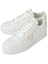 Downtown Leather Low Top Sneakers White - PRADA - BALAAN 2