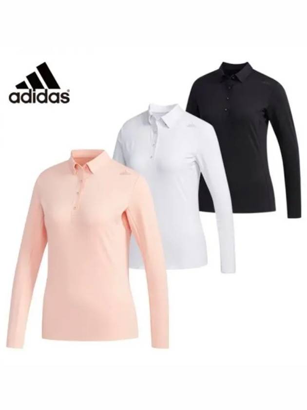 Long sleeve polo t shirt women s collar Domestic product GQG022081776688 - ADIDAS GOLF - BALAAN 1