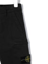 Kids Waffen Pocket Pants Black 751630514 V0029 - STONE ISLAND - BALAAN 4