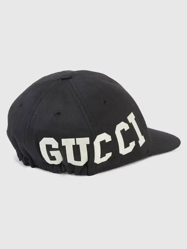 Logo Print Ball Cap Black - GUCCI - BALAAN 2