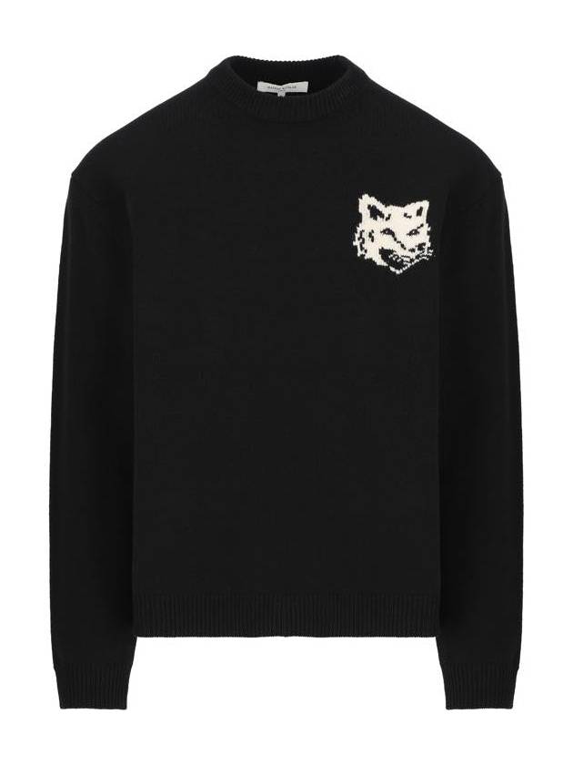 Fox Head Knit Top Black - MAISON KITSUNE - BALAAN 2