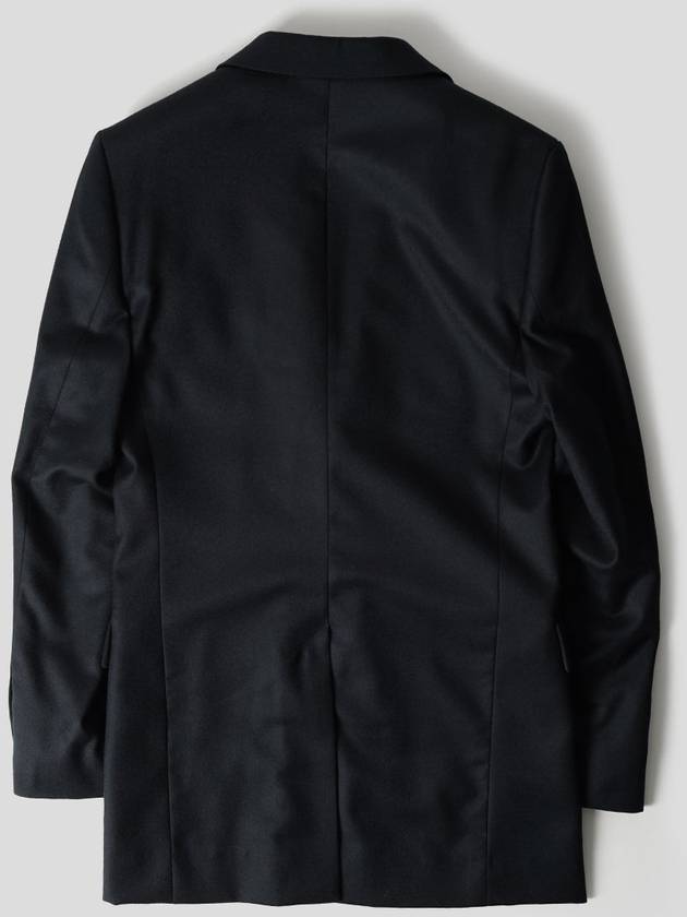 Virgin Wool Two-Button Jacket Black - AMI - BALAAN 6