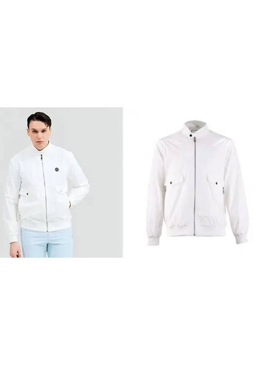 Golf Solid Blouson Jumper White - HENRY STUART - BALAAN 2