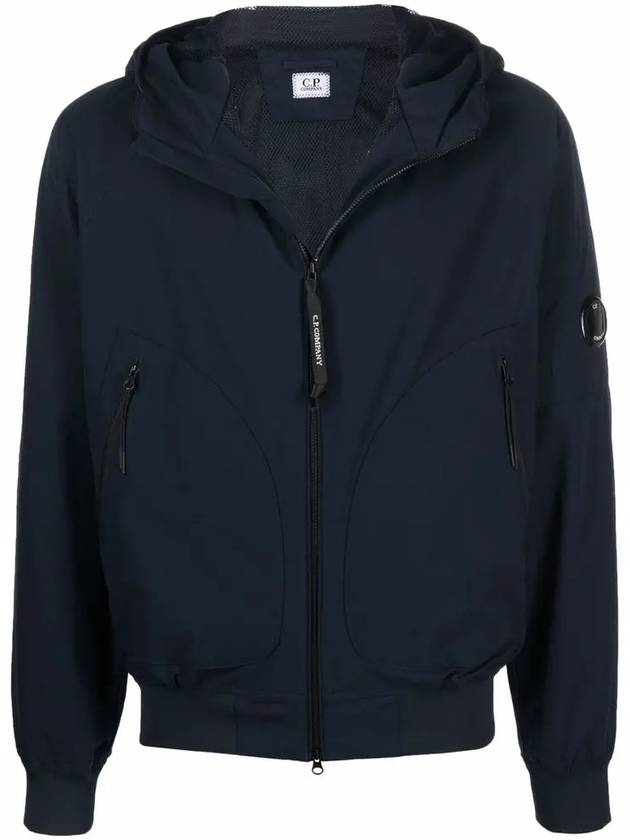 Men's Protech Mesh Lens Hooded Jacket Navy - CP COMPANY - BALAAN 3