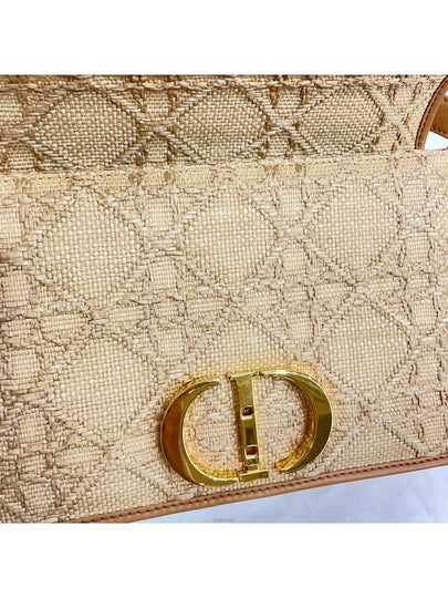 New product level Montaine 30 Cannage Raffia Natural Shoulder Bag - DIOR - BALAAN 2