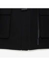 Cashmere muffler duffel coat black - NOIRER FOR WOMEN - BALAAN 6