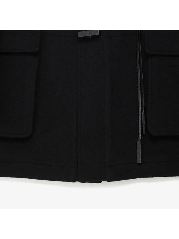 Cashmere muffler duffel coat black - NOIRER FOR WOMEN - BALAAN 6