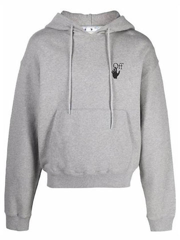 Men's Degrade Arrow Overfit Hoodie Gray - OFF WHITE - BALAAN 1